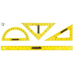 Ensemble de règles Wonday FTA910061 - 3 pièces, Plastique recyclé - Jaune - Publicité Ensemble de règles Wonday FTA910061 - 3 pièces, Plastique recyclé - Jaune - Publicité