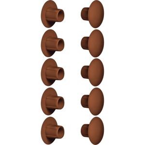 CYCLINGCOLORS - 10x bouchon de fermeture - Marron - Ø5mm - Capuchon plastique - Publicité CYCLINGCOLORS - 10x bouchon de fermeture - Marron - Ø5mm - Capuchon plastique - Publicité