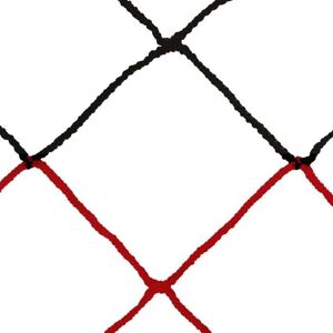 Pari di reti da calcio europee 11-contro-11 - Rosso/Nero Pari di reti da calcio europee 11-contro-11 - Rosso/Nero