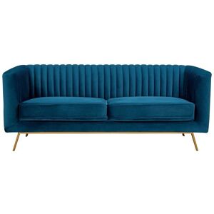 Sofá de Terciopelo Gatsby - 2 Plazas - Azul Sofá de Terciopelo Gatsby - 2 Plazas - Azul