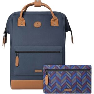 Sac à Dos Moyen Cabaia Adventurer - Chicago Bleu - Imperméable, Cuir vegan, Poches amovibles - Publicité Sac à Dos Moyen Cabaia Adventurer - Chicago Bleu - Imperméable, Cuir vegan, Poches amovibles - Publicité