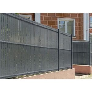 Kit de Lamas Opacas Gris PVC - 4m x 190cm Casanoov Kit de Lamas Opacas Gris PVC - 4m x 190cm Casanoov