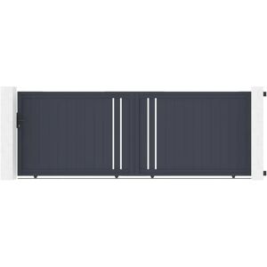 Casanoov GIONA Porte coulissante en aluminium 400x140cm moderne - Publicité Casanoov GIONA Porte coulissante en aluminium 400x140cm moderne - Publicité