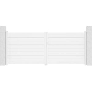 Portail en aluminium Casanoov 3,5m Eiger 350x140cm - Privacy & Durabilité - Publicité Portail en aluminium Casanoov 3,5m Eiger 350x140cm - Privacy & Durabilité - Publicité