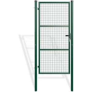 Puerta de jardín Casanoov - Malla metálica reversible - Kit DIY - Verde (RAL 6005) Puerta de jardín Casanoov - Malla metálica reversible - Kit DIY - Verde (RAL 6005)