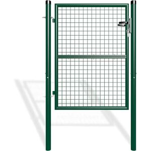 Puerta de jardín Casanoov - Malla metálica galvanizada reversible 106x130cm Puerta de jardín Casanoov - Malla metálica galvanizada reversible 106x130cm