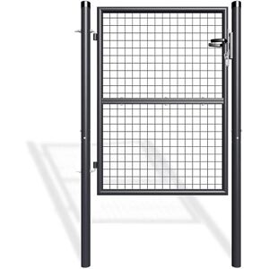 Casanoov Grauer Gartentor - 100x130cm, Verzinktes Stahlgitter Casanoov Grauer Gartentor - 100x130cm, Verzinktes Stahlgitter