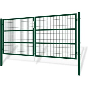 Casanoov - Porte en Maille Métallique 3m Vert - Porte - Publicité Casanoov - Porte en Maille Métallique 3m Vert - Porte - Publicité
