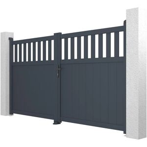 Casanoov 3m Santis Aluminiumschwingtür Set - Grau Casanoov 3m Santis Aluminiumschwingtür Set - Grau