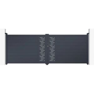 Casanoov - Portón eléctrico abatible arlberg 400 x 140 cm + motor ranger B150 Casanoov - Portón eléctrico abatible arlberg 400 x 140 cm + motor ranger B150