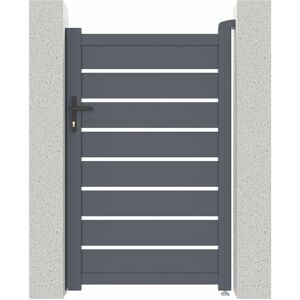 Puerta de jardín de aluminio Casanoov 100x160cm - Kit resistente al viento Puerta de jardín de aluminio Casanoov 100x160cm - Kit resistente al viento