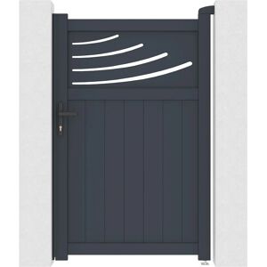 Casanoov - Juego de puerta moderna de aluminio con motivo 'Naturaleza' - Puerta 300x160cm Casanoov - Juego de puerta moderna de aluminio con motivo 'Naturaleza' - Puerta 300x160cm