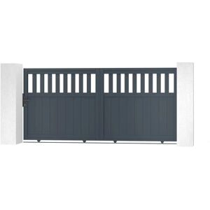 CASANOOV SANTIS 300C140 Puerta Corredera Gris - Kit de Cancel en Aluminio Exterior CASANOOV SANTIS 300C140 Puerta Corredera Gris - Kit de Cancel en Aluminio Exterior