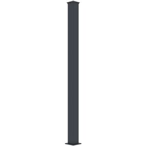 Poteau en aluminium Casanoov 10x10cm 190cm - Gris anthracite - Accessoire porte - Publicité Poteau en aluminium Casanoov 10x10cm 190cm - Gris anthracite - Accessoire porte - Publicité