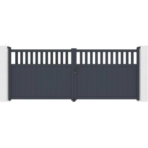 Kit de porte double en aluminium Casanoov - Design classique - 4m - Publicité Kit de porte double en aluminium Casanoov - Design classique - 4m - Publicité