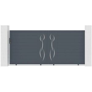 Pack de puerta corredera CASANOOV - Patrón 'Life', Gris, 3.5m Pack de puerta corredera CASANOOV - Patrón 'Life', Gris, 3.5m