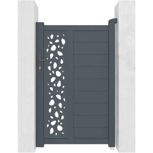 Casanoov - Pack de puerta corredera 4m Sunny 400x160cm + puerta peatonal Sunny 100x160cm Gris Casanoov - Pack de puerta corredera 4m Sunny 400x160cm + puerta peatonal Sunny 100x160cm Gris