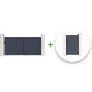 Casanoov Eiger Schiebetür-Set - Modernes Aluminium 3m 300x160cm Casanoov Eiger Schiebetür-Set - Modernes Aluminium 3m 300x160cm