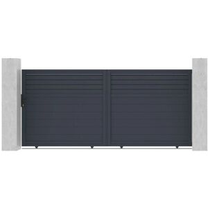 Casanoov - Juego de Puerta Corredera de Aluminio - 3.5m Carpatia, 350x160cm Casanoov - Juego de Puerta Corredera de Aluminio - 3.5m Carpatia, 350x160cm