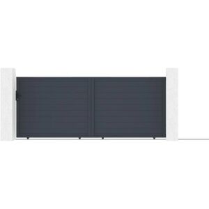 Casanoov Eiger Schiebetür-Set - 400x160cm, Anthrazit Casanoov Eiger Schiebetür-Set - 400x160cm, Anthrazit