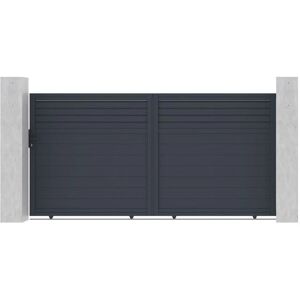 Casanoov Aluminium-Schiebetür - Semi-perforiert, 3,5m, Motor kompatibel Casanoov Aluminium-Schiebetür - Semi-perforiert, 3,5m, Motor kompatibel