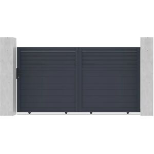 Casanoov Aluminium-Schiebetor - 3m, Grau, C300 Casanoov Aluminium-Schiebetor - 3m, Grau, C300