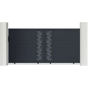 Casanoov Puerta corredera de aluminio 300c160 - Diseño moderno Casanoov Puerta corredera de aluminio 300c160 - Diseño moderno