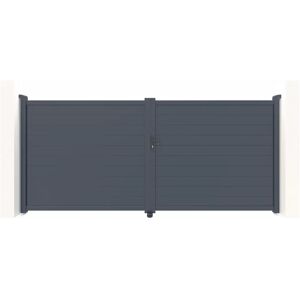 Casanoov Eiger 300B180 - Porte coulissante en aluminium 3m Gris - Publicité Casanoov Eiger 300B180 - Porte coulissante en aluminium 3m Gris - Publicité