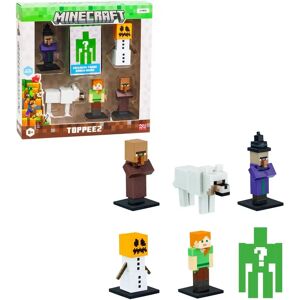 BANDAI Minecraft Mini Figuren Set - 6 Figuren, 1 Mysterie BANDAI Minecraft Mini Figuren Set - 6 Figuren, 1 Mysterie