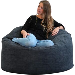 Bananair Pouf - 100cm, Noir, Design Moderne - Pouf - Publicité Bananair Pouf - 100cm, Noir, Design Moderne - Pouf - Publicité