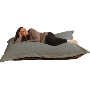 Pouf en velours côtelé gris foncé - Bananair - Publicité Pouf en velours côtelé gris foncé - Bananair - Publicité