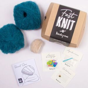 Tricotez-moi - Fast Knit bonnet Eben - bleu canard - Kit tricot - Publicité Tricotez-moi - Fast Knit bonnet Eben - bleu canard - Kit tricot - Publicité