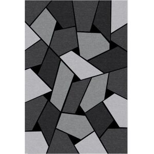 Tapis géométrique pour salon - Gris - 160x230cm - Publicité Tapis géométrique pour salon - Gris - 160x230cm - Publicité