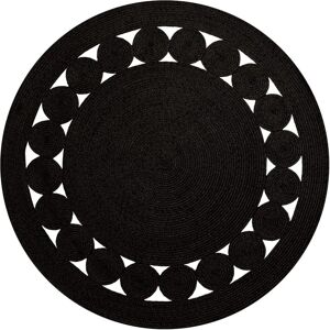 Mani Textile Ronde Vloerkleed - Katoen-Polyester, 120x120cm, Antislip Mani Textile Ronde Vloerkleed - Katoen-Polyester, 120x120cm, Antislip