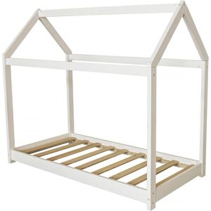 Habitat et Jardin Kinderhütte Bett - Weiß - 140x70cm - Kinderbett Habitat et Jardin Kinderhütte Bett - Weiß - 140x70cm - Kinderbett
