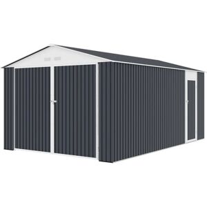 Habitat Et Jardin - Garaż metalowy Houston 15,36m² - Antracyt - Garaż Habitat Et Jardin - Garaż metalowy Houston 15,36m² - Antracyt - Garaż