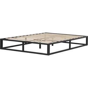 HABITAT ET JARDIN Structure de lit en métal 160x200 - Noir HABITAT ET JARDIN Structure de lit en métal 160x200 - Noir