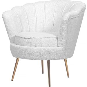 Habitat Et Jardin - Fauteuil en velours 'Floria' - 75x68x77,5 cm - Blanc - Fauteuil - Publicité Habitat Et Jardin - Fauteuil en velours 'Floria' - 75x68x77,5 cm - Blanc - Fauteuil - Publicité