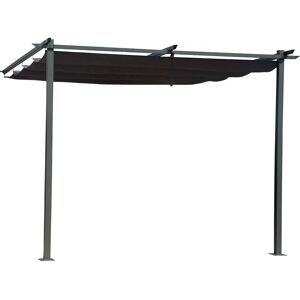 Pergola ogrodowa Habitat z rozkładanym dachem - 3x3m - Szary Pergola ogrodowa Habitat z rozkładanym dachem - 3x3m - Szary