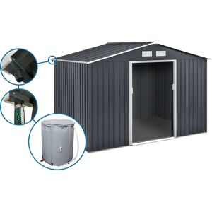 Habitat Et Jardin Metall Gartenschuppen - 7,06 m² mit Dachrinnen & Wassertank Habitat Et Jardin Metall Gartenschuppen - 7,06 m² mit Dachrinnen & Wassertank