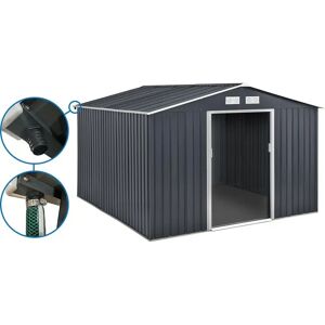 Habitat Et Jardin - Abri de jardin métallique - 12,98 m² avec gouttière - Publicité Habitat Et Jardin - Abri de jardin métallique - 12,98 m² avec gouttière - Publicité