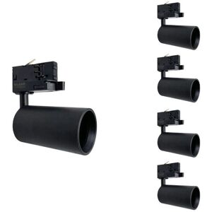 Spot LED Noir 80° Triphasé Silamp pour Rail GU10 - Type de Produit - Publicité Spot LED Noir 80° Triphasé Silamp pour Rail GU10 - Type de Produit - Publicité