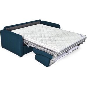 MANOSQUE - Canapé convertible 2 places - Tweed - Couchage 120 x 190 cm - Bleu marine - Publicité MANOSQUE - Canapé convertible 2 places - Tweed - Couchage 120 x 190 cm - Bleu marine - Publicité
