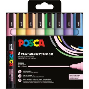 POSCA Marker Set of 8 - PC5M - Pastel Colors - Medium Tip - Marker Set POSCA Marker Set of 8 - PC5M - Pastel Colors - Medium Tip - Marker Set