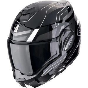 Casco modulare Scorpion Exo-Tech Evo Conquer nero/bianco - S Casco modulare Scorpion Exo-Tech Evo Conquer nero/bianco - S