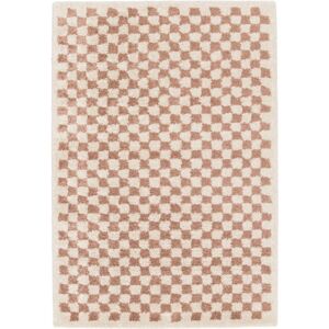 Sweeek - Pink and cream old shaggy carpet - Interior Decor Sweeek - Pink and cream old shaggy carpet - Interior Decor