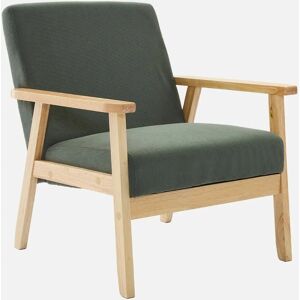 Sweeek Isak Fauteuil en Velours - Style Scandinave - Publicité Sweeek Isak Fauteuil en Velours - Style Scandinave - Publicité