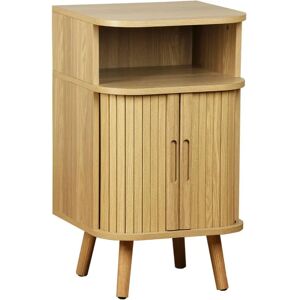 Sweeek Legacy Nightstand - 2 Doors, 1 Niche, Scandinavian Style Sweeek Legacy Nightstand - 2 Doors, 1 Niche, Scandinavian Style
