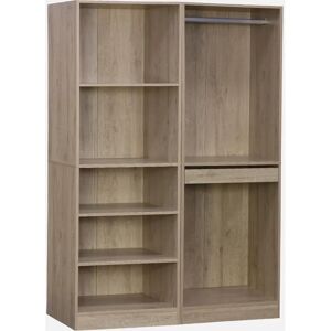Sweeek Modular Wardrobe Kit - Natural 120x45x180 cm Sweeek Modular Wardrobe Kit - Natural 120x45x180 cm