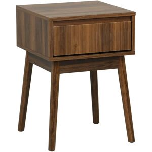 Sweeek Nightstand - Scandinavian Style, 1 Drawer, Wooden Legs Sweeek Nightstand - Scandinavian Style, 1 Drawer, Wooden Legs